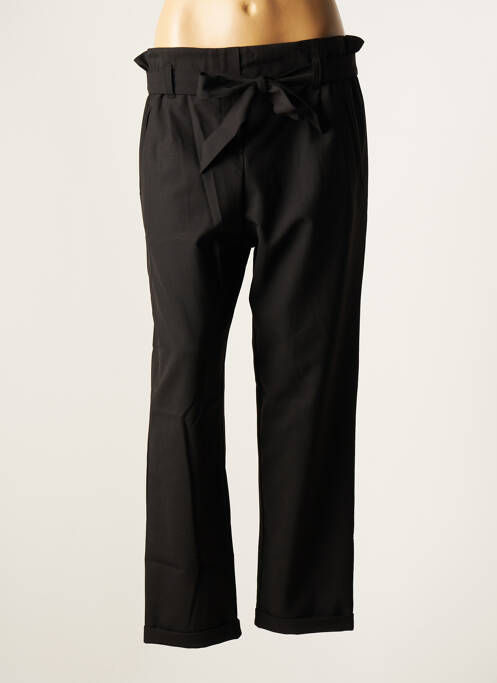 Pantalon droit noir RIVIERES DE LUNE pour femme