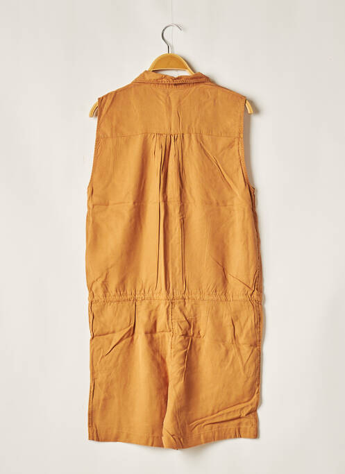 Combishort col chemisier manches courtes marron ONLY femme