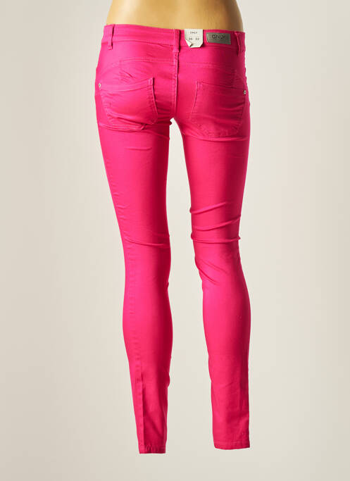 Pantalon slim rose ONLY pour femme