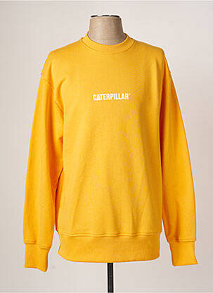 Sweat-shirt jaune CATERPILLAR pour homme
