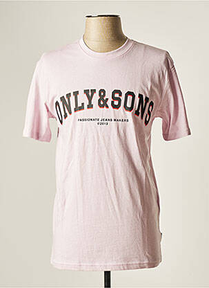 T-shirt violet ONLY&SONS pour homme