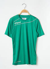 T-shirt vert UHLSPORT pour garçon seconde vue