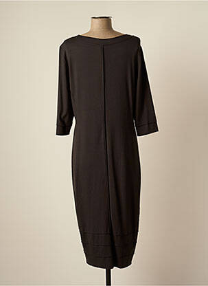 Robe mi-longue manches longues manches longues gris VETONO femme