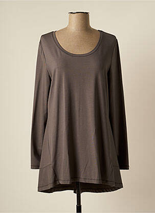 Robe courte manches longues manches longues gris VETONO femme