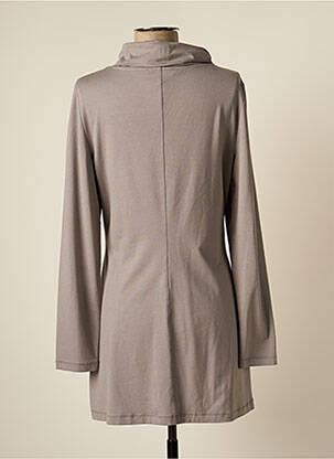 Robe courte manches longues manches longues gris VETONO femme