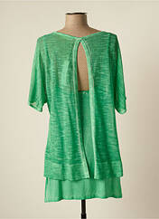 Robe courte vert SEE THE MOON pour femme seconde vue