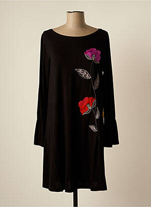 Robe mi-longue noir MAMATAYOE pour femme