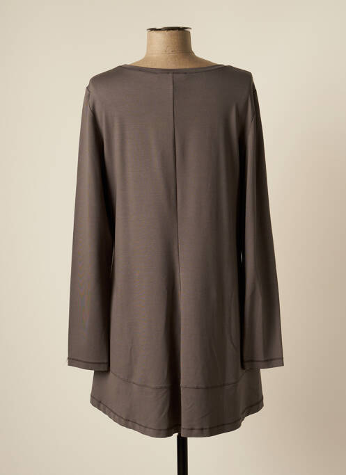 Robe courte gris VETONO pour femme