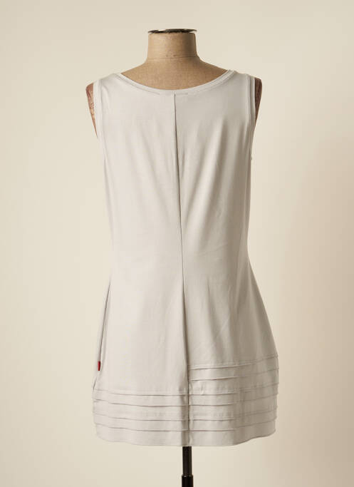 Robe courte gris VETONO pour femme