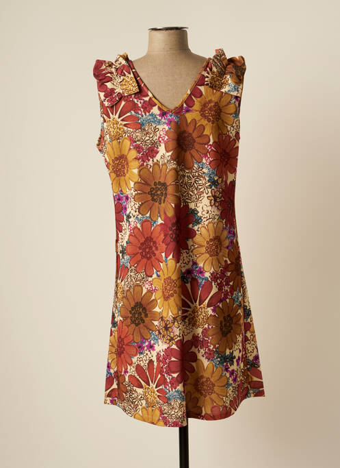 Robe mi-longue marron MAMATAYOE pour femme