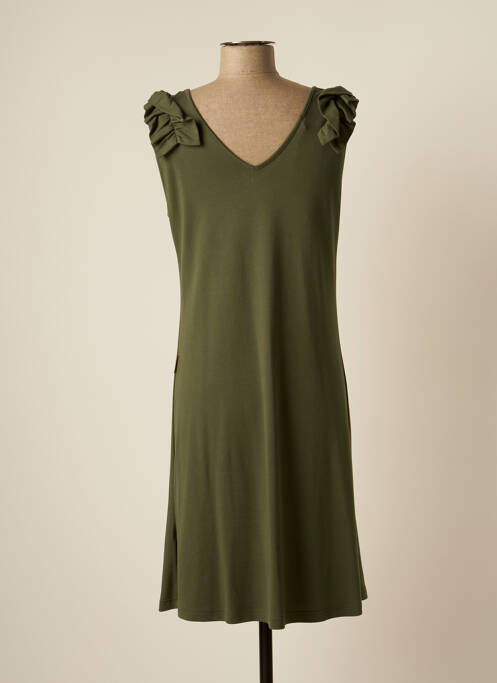 Robe mi-longue vert MAMATAYOE pour femme