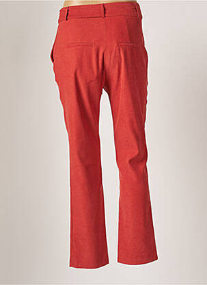 Pantalon slim tissage popeline taille normale marron MD'M femme