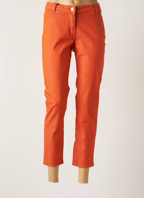Pantalon 7/8 orange PERSONA BY MARINA RINALDI pour femme