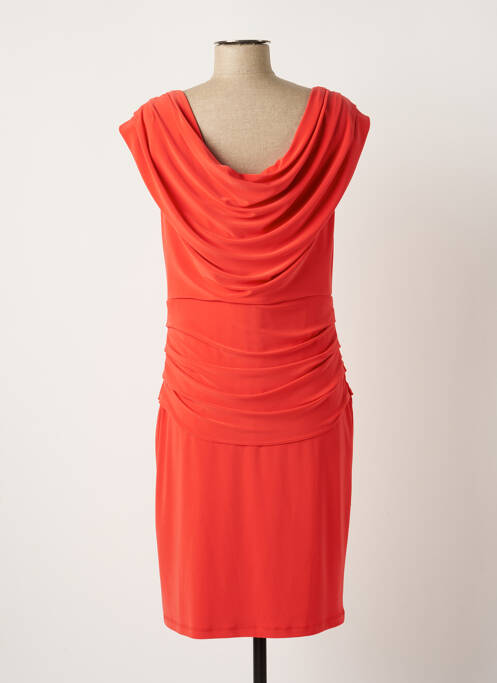 Robe mi-longue orange FRANK LYMAN pour femme