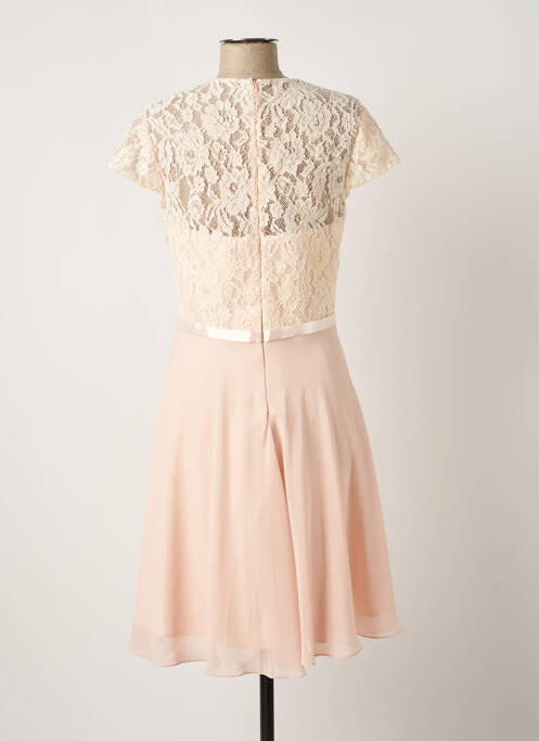 Robe mi-longue rose FASHION NEW YORK pour femme