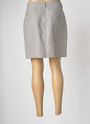 Jupe courte coupe droite beige FREEMAN T.PORTER femme