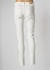 Jeans coupe slim blanc IKKS pour femme seconde vue