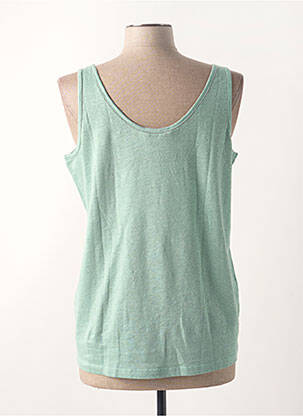 Top sans manche sans manche vert DEVERNOIS femme