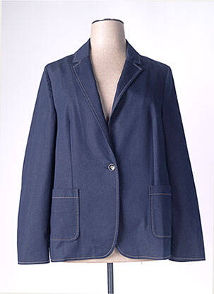 Blazer poches bleu DEVERNOIS femme