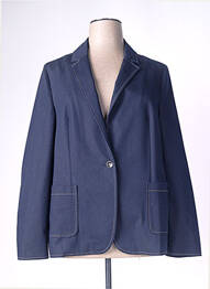 Blazer poches bleu DEVERNOIS femme