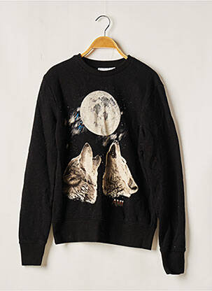 Sweat-shirt stretch manches longues noir AMI ALEXANDRE MATTIUSSI homme