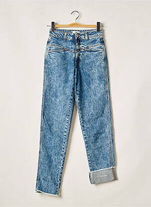 Jeans coupe droite stretch taille haute bleu CLOSED homme