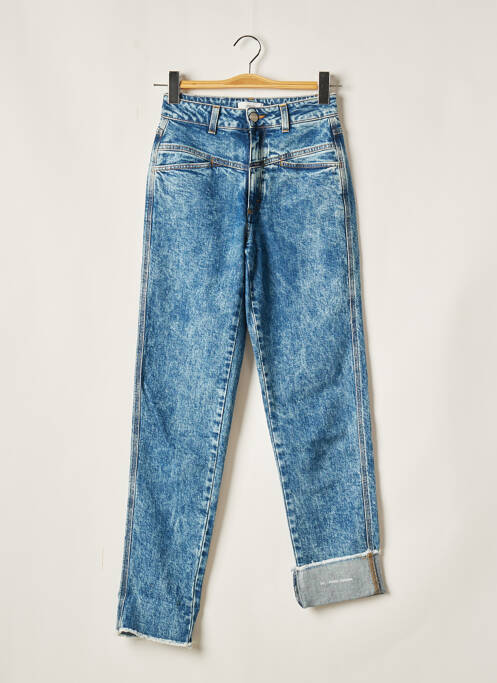 Jeans coupe droite stretch taille haute bleu CLOSED homme
