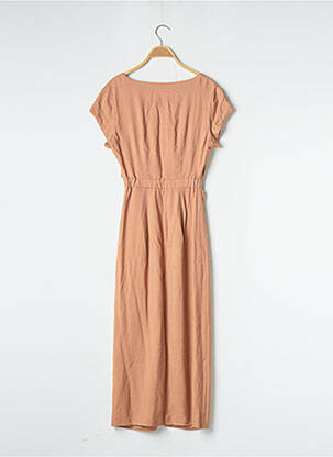 Robe longue manches courtes manches courtes beige GAÂLA femme
