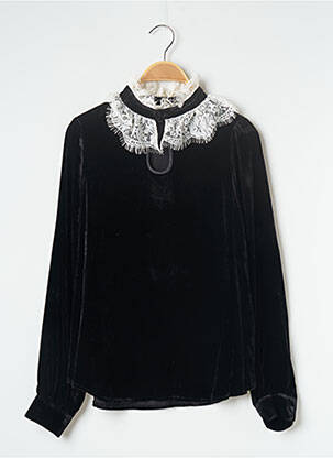 Top stretch manches longues noir MONOPRIX femme