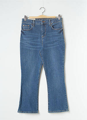 Pantalon flare stretch taille haute bleu BODEN femme