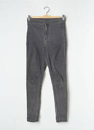 Pantalon slim skinny taille normale gris TOPSHOP femme