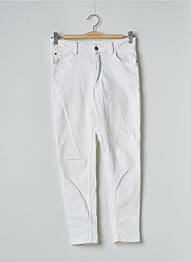 Pantalon slim broderie rivets taille normale blanc M&S COLLECTION femme