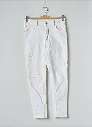 Pantalon slim broderie rivets taille normale blanc M&S COLLECTION femme