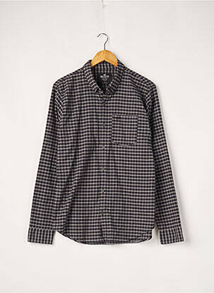 Chemisier poches poitrine manches longues bleu HOLLISTER femme