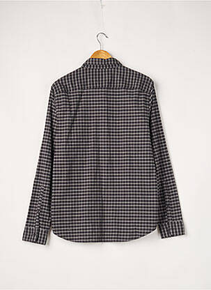 Chemisier coupe droite manches longues bleu HOLLISTER femme