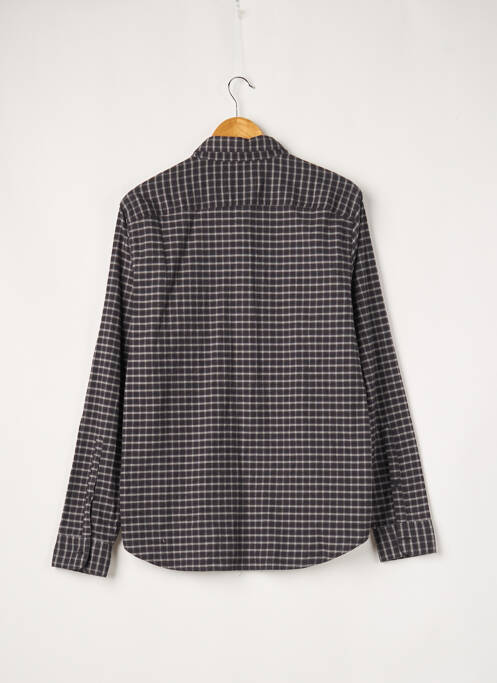 Chemisier poches poitrine manches longues bleu HOLLISTER femme