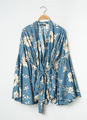 Veste kimono bleu BOOHOO pour femme