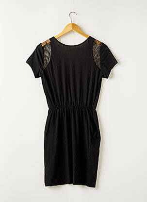Robe courte manches courtes manches courtes noir H&M femme