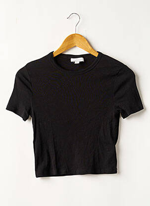 T-shirt noir TOPSHOP pour femme
