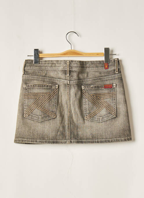 Mini-jupe gris FOR ALL MANKIND pour femme