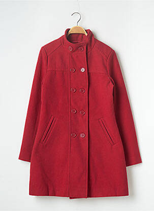 Manteau long rouge GEMO pour femme