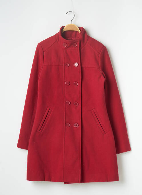 Manteau long rouge GEMO pour femme