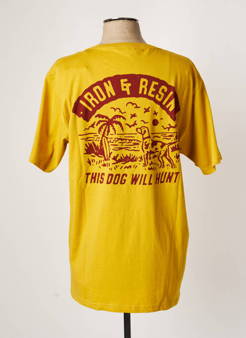 T-shirt jaune IRON AND RESIN pour homme