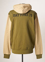 Sweat-shirt à capuche vert DAYTONA pour homme seconde vue