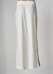 Pantalon large blanc COTTON BROTHERS pour femme seconde vue