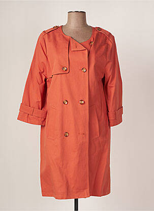 Trench poches sans capuche orange TRENCH & COAT femme