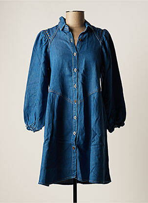 Robe courte bleu LOUIZON pour femme