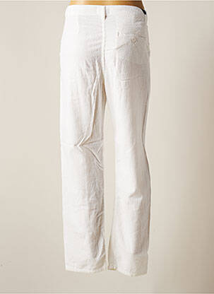 Pantalon chino fermeture zippée sous rabat boutonné taille normale beige FIVE femme