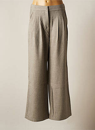 Pantalon droit gris SUNCOO pour femme