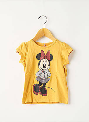 T-shirt stretch manches courtes jaune NAME IT fille